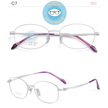 Gọng kính kim loại mã 9006